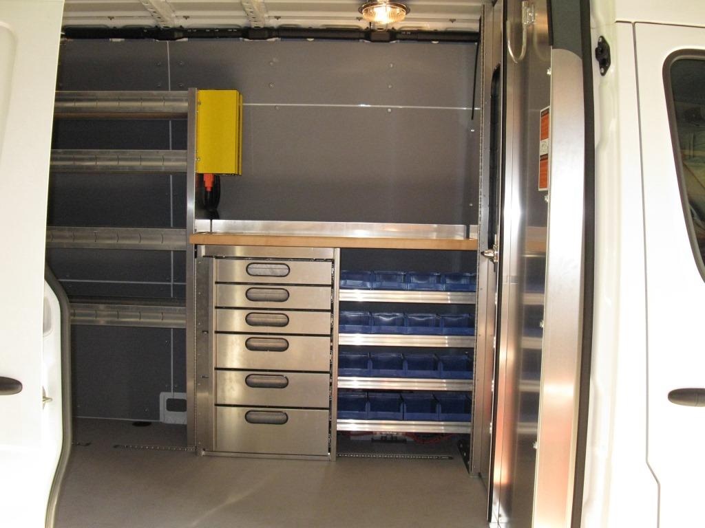 Work Van Shelving Gallery in Connecticut Attention To Detail